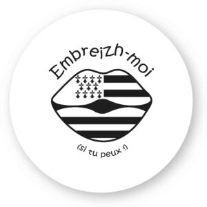x 1 - Sticker découpe ronde