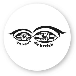 x 20 - Sticker découpe ronde