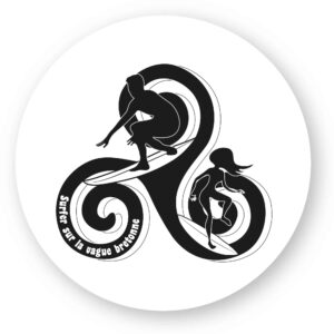x 20 - Sticker découpe ronde