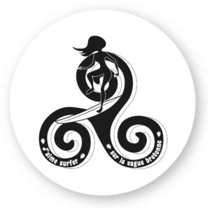 x 1 - Sticker découpe ronde