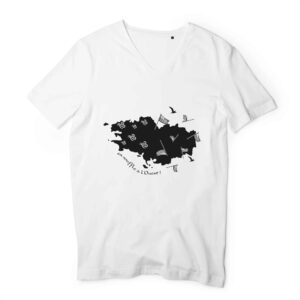 Homme - T-shirt Col V 100% Coton Bio - TM044