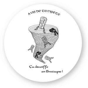 x 100 - Sticker découpe ronde