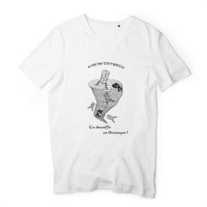 Homme - T-shirt Col V 100% Coton Bio - TM044
