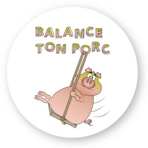 x 5 - Sticker découpe ronde