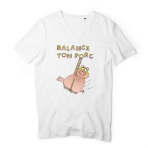 Homme - T-shirt Col V 100% Coton Bio - TM044