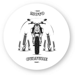 x 1 - Sticker découpe ronde