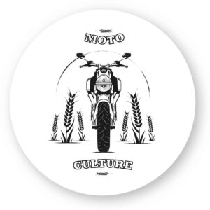 x 5 - Sticker découpe ronde