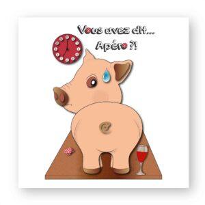 x 1 - Sticker découpe carrée