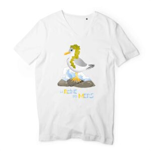 Homme - T-shirt Col V 100% Coton Bio - TM044