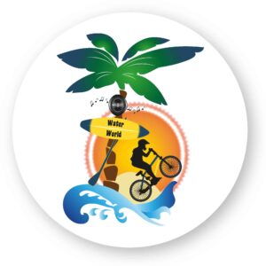 x 20 - Sticker découpe ronde
