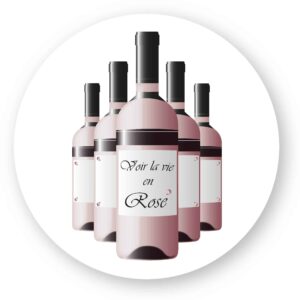 x 100 - Sticker découpe ronde