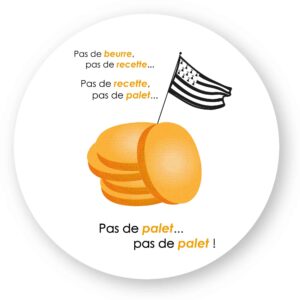 x 5 - Sticker découpe ronde