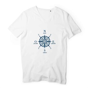 Homme - T-shirt Col V 100% Coton Bio - TM044