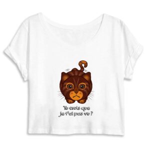 Femme - Crop Top 100% Coton Bio - MANTIS