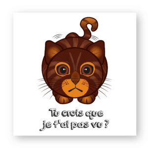 x 1 - Sticker découpe carrée