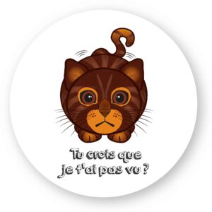 x 100 - Sticker découpe ronde