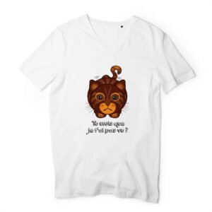 Homme - T-shirt Col V 100% Coton Bio - TM044