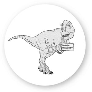 x 5 - Sticker découpe ronde