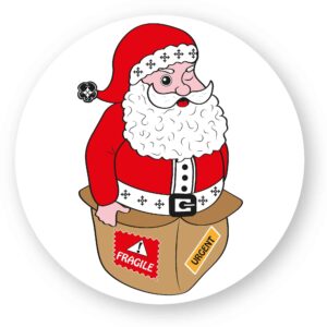 x 1 - Sticker découpe ronde