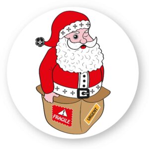 x 5 - Sticker découpe ronde
