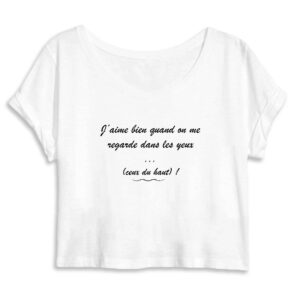 Femme - Crop Top 100% Coton Bio - MANTIS