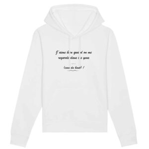 H/F - Unisexe - Sweat à capuche Bio - DRUMMER