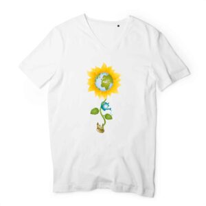 Homme - T-shirt Col V 100% Coton Bio - TM044