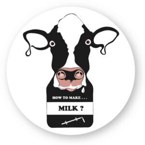 x 1 - Sticker découpe ronde