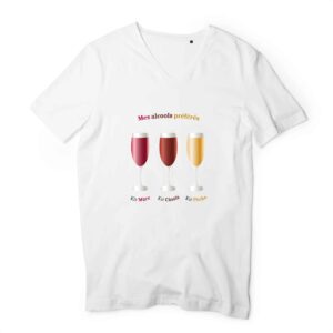 Homme - T-shirt Col V 100 % Coton Bio - TM044