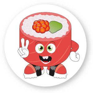 x 100 - Sticker découpe ronde