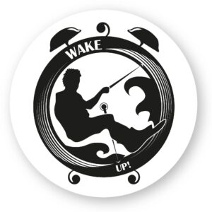 x 1 - Sticker découpe ronde
