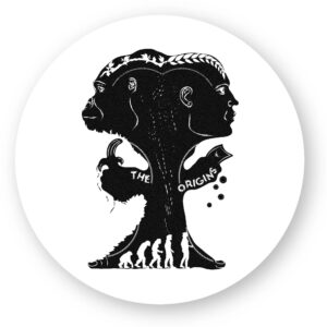 x 1 - Sticker découpe ronde